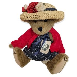 Boyds Bears Plush with Red and Tan Accents